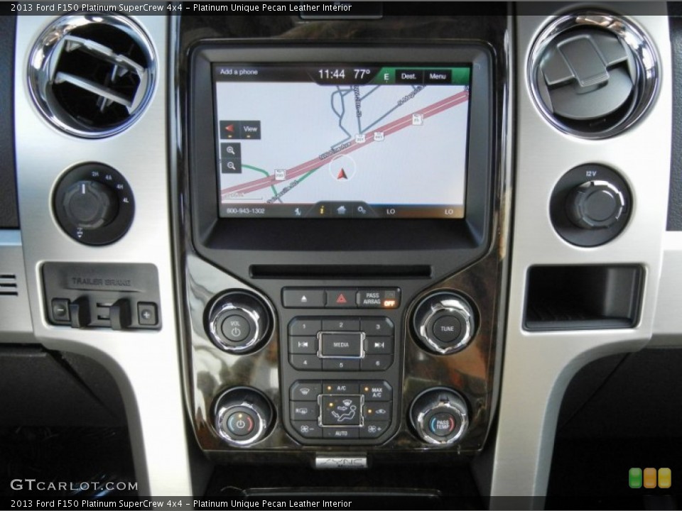 Platinum Unique Pecan Leather Interior Navigation for the 2013 Ford F150 Platinum SuperCrew 4x4 #75022267