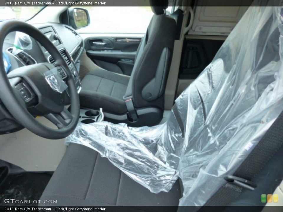 Black/Light Graystone Interior Photo for the 2013 Ram C/V Tradesman #75022757