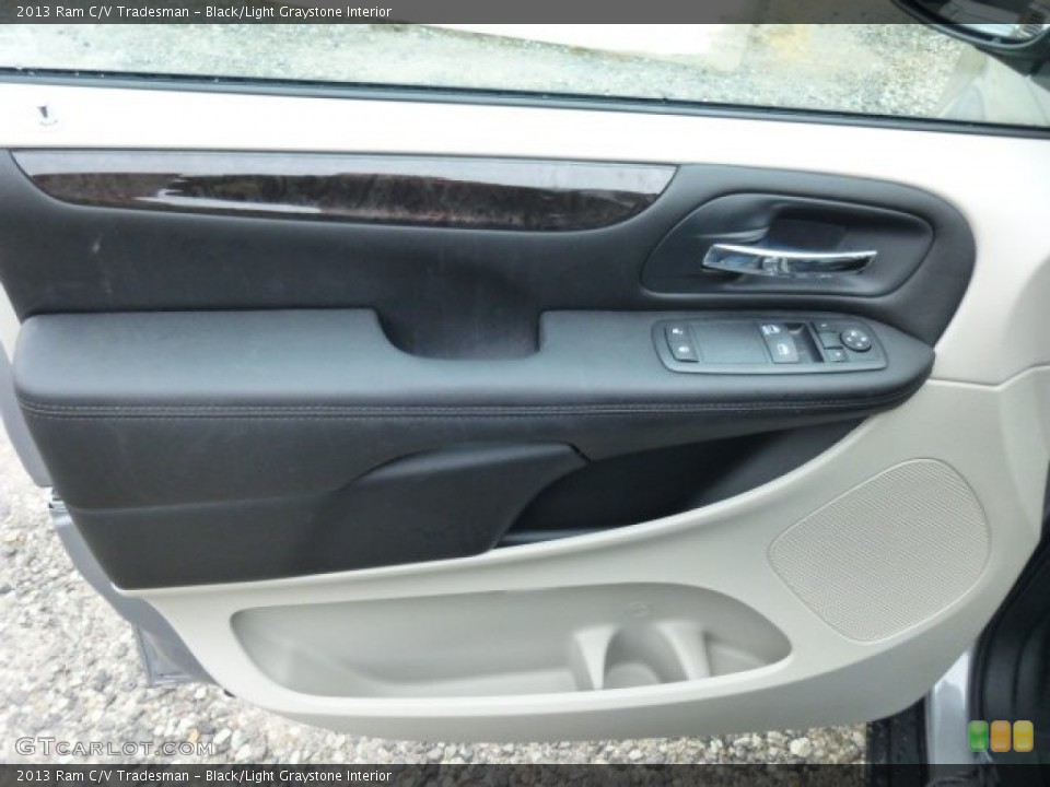 Black/Light Graystone Interior Door Panel for the 2013 Ram C/V Tradesman #75022850