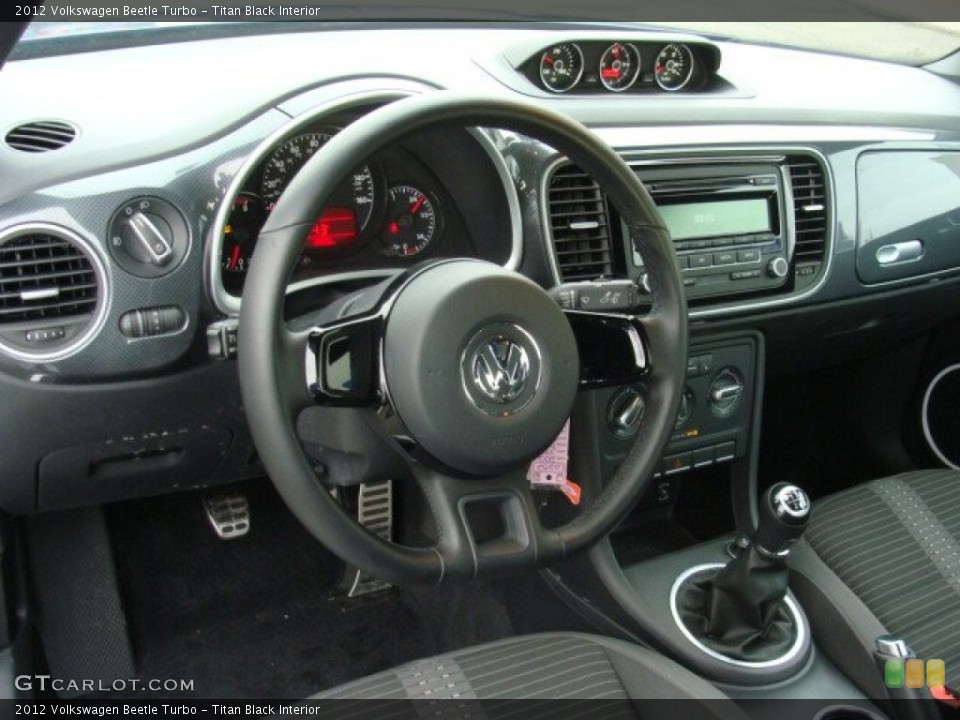 Titan Black Interior Dashboard for the 2012 Volkswagen Beetle Turbo #75023643