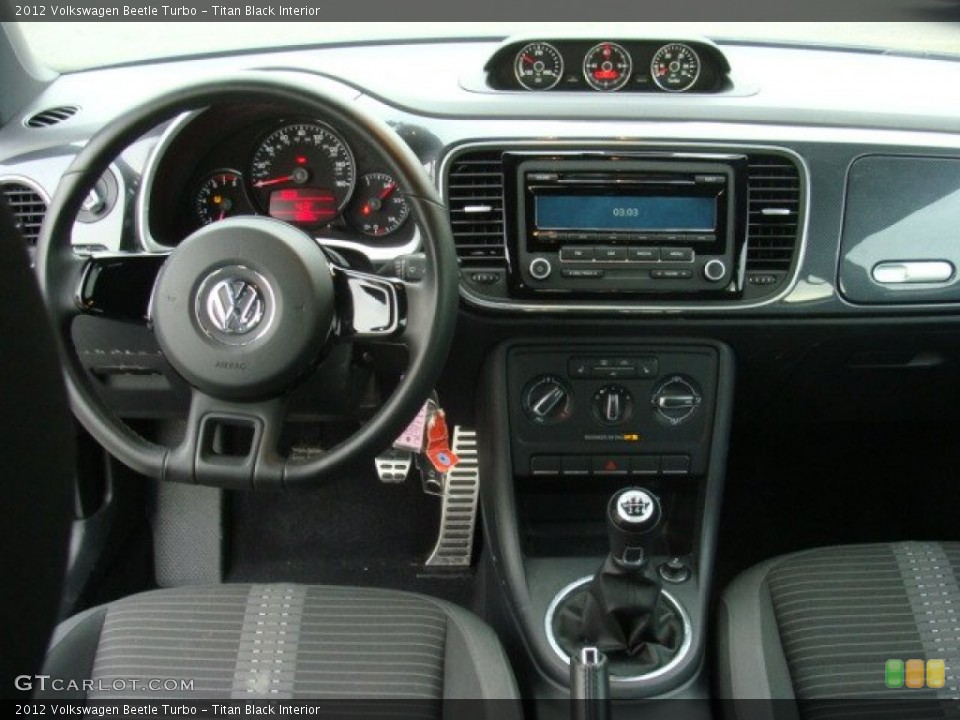Titan Black Interior Dashboard for the 2012 Volkswagen Beetle Turbo #75023684