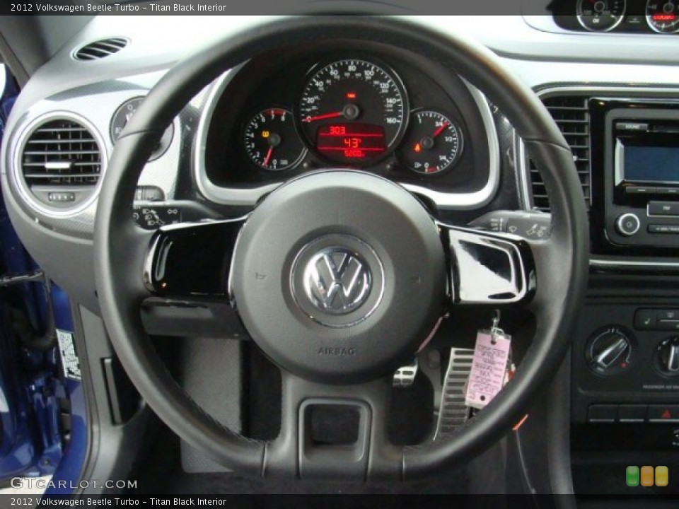 Titan Black Interior Steering Wheel for the 2012 Volkswagen Beetle Turbo #75023705