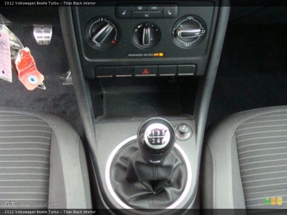 Titan Black Interior Transmission for the 2012 Volkswagen Beetle Turbo #75023756