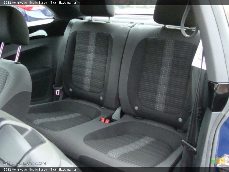 Titan Black Interior Rear Seat for the 2012 Volkswagen Beetle Turbo #75023775