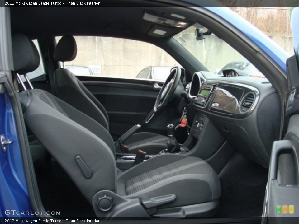 Titan Black Interior Front Seat for the 2012 Volkswagen Beetle Turbo #75023855