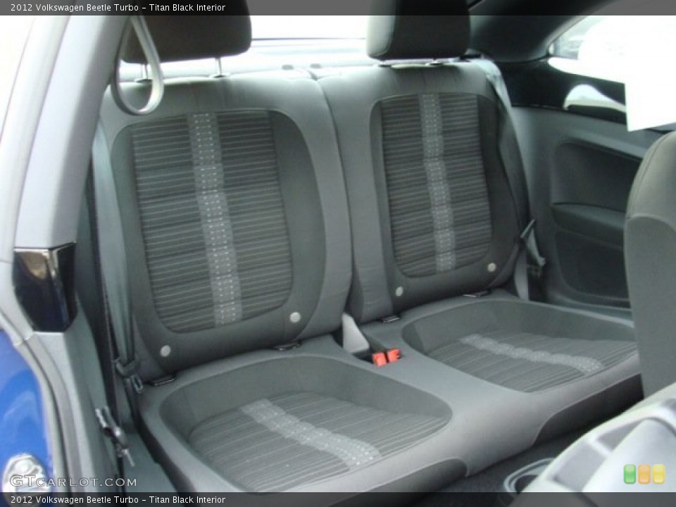 Titan Black Interior Rear Seat for the 2012 Volkswagen Beetle Turbo #75023876