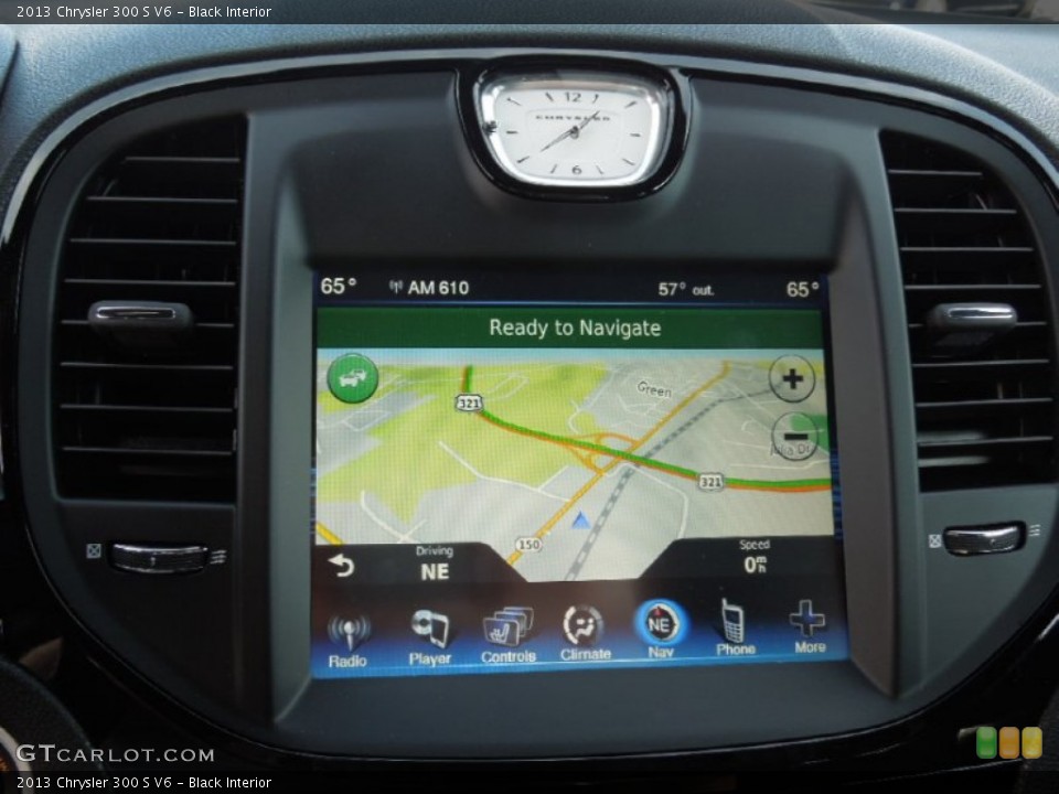 Black Interior Navigation for the 2013 Chrysler 300 S V6 #75025044