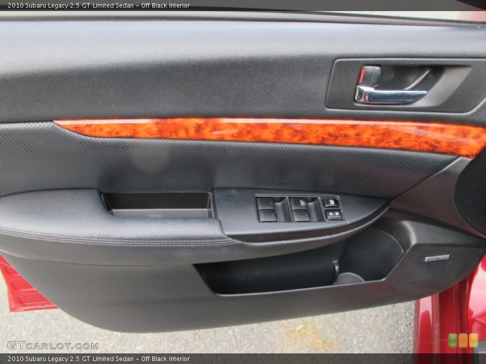 Off Black Interior Door Panel for the 2010 Subaru Legacy 2.5 GT Limited Sedan #75026891