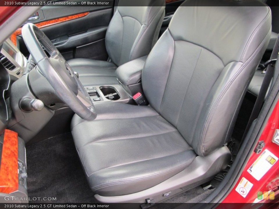 Off Black Interior Front Seat for the 2010 Subaru Legacy 2.5 GT Limited Sedan #75026927