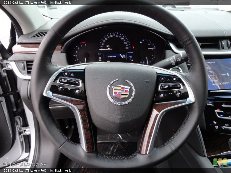 Jet Black Interior Steering Wheel for the 2013 Cadillac XTS Luxury FWD #75028017