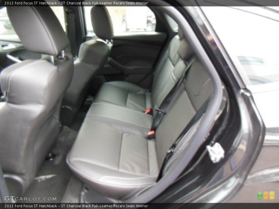 ST Charcoal Black Full-Leather Recaro Seats Interior Rear Seat for the 2013 Ford Focus ST Hatchback #75028781