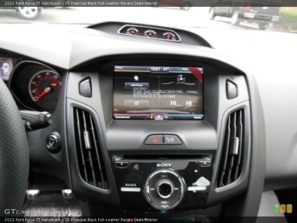 ST Charcoal Black Full-Leather Recaro Seats Interior Controls for the 2013 Ford Focus ST Hatchback #75028806