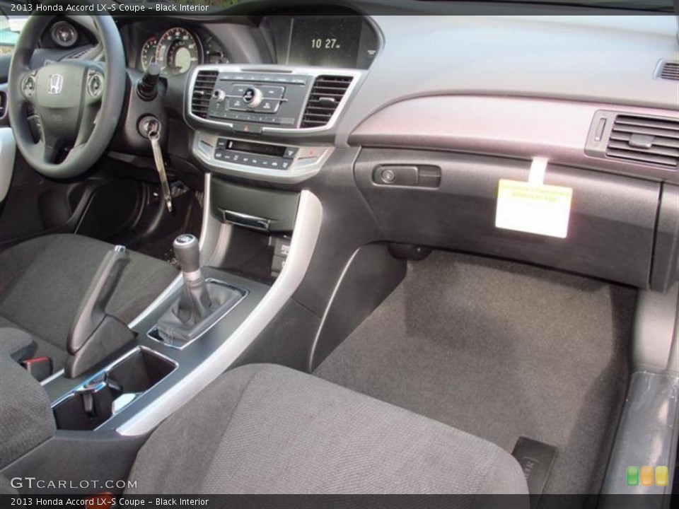 Black Interior Dashboard for the 2013 Honda Accord LX-S Coupe #75029072