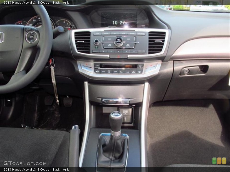 Black Interior Controls for the 2013 Honda Accord LX-S Coupe #75029150