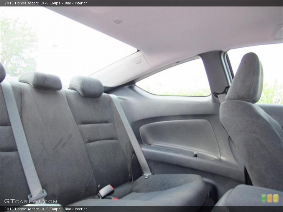 Black Interior Rear Seat for the 2013 Honda Accord LX-S Coupe #75029172