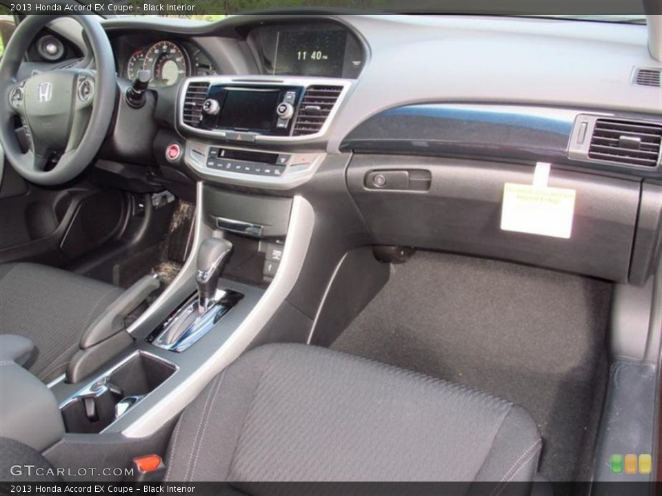 Black Interior Dashboard for the 2013 Honda Accord EX Coupe #75029402