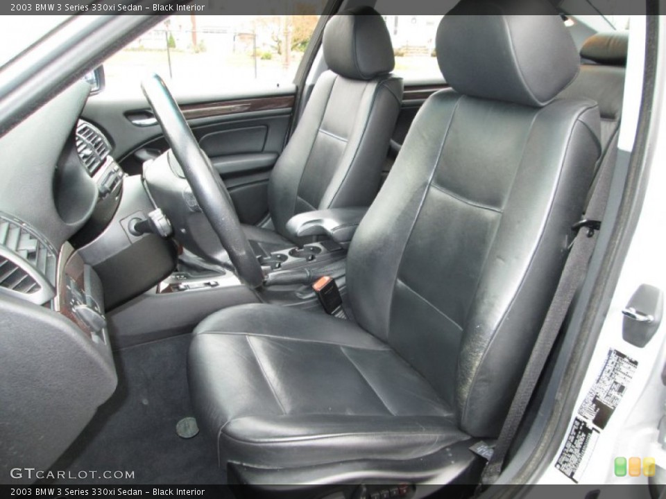 Black Interior Front Seat for the 2003 BMW 3 Series 330xi Sedan #75030452