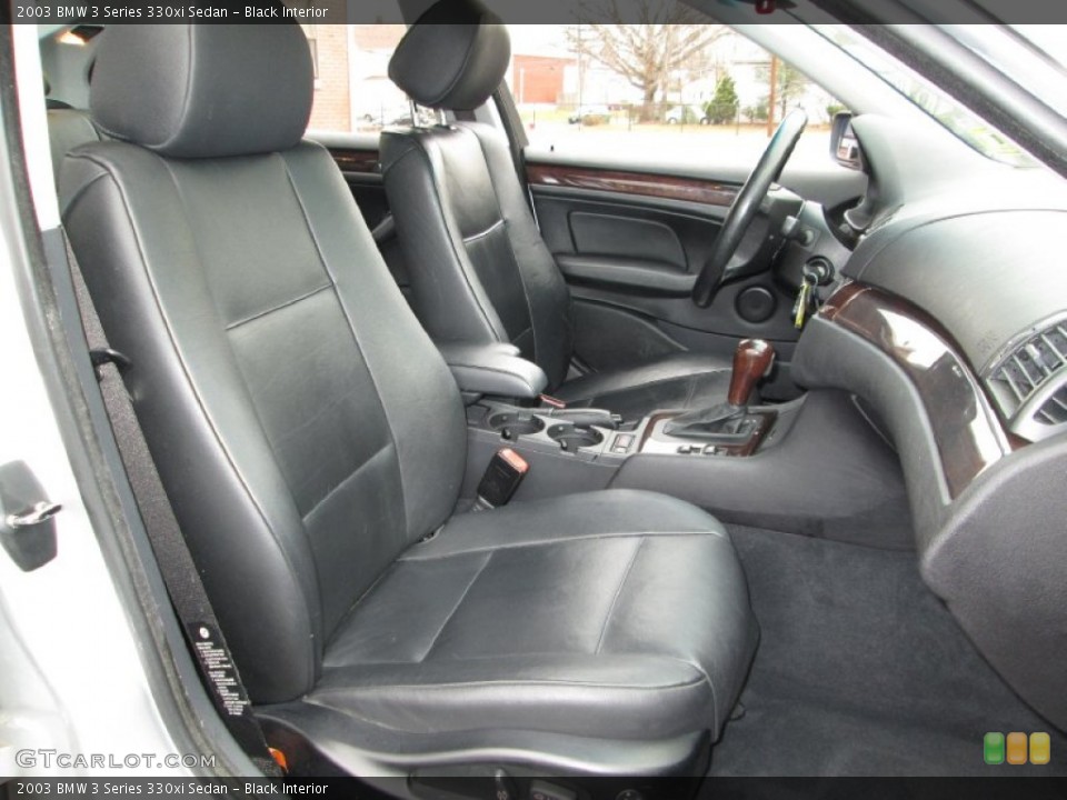 Black Interior Front Seat for the 2003 BMW 3 Series 330xi Sedan #75030474