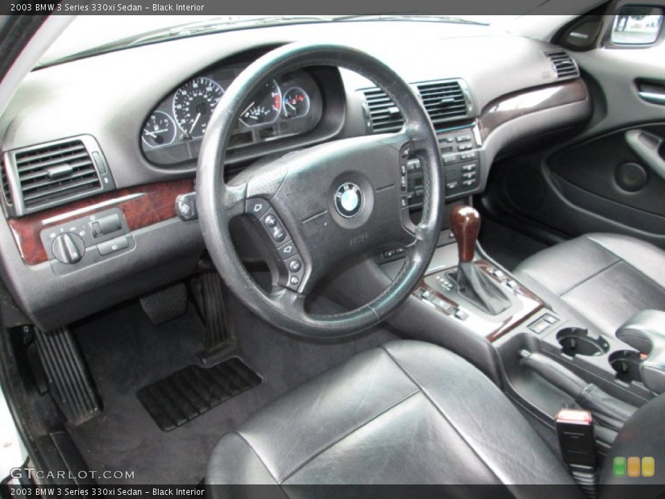 Black Interior Prime Interior for the 2003 BMW 3 Series 330xi Sedan #75030509