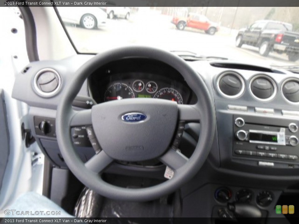 Dark Gray Interior Steering Wheel for the 2013 Ford Transit Connect XLT Van #75030672