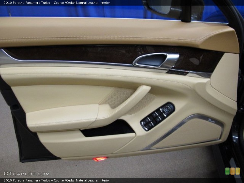 Cognac/Cedar Natural Leather Interior Door Panel for the 2010 Porsche Panamera Turbo #75031304