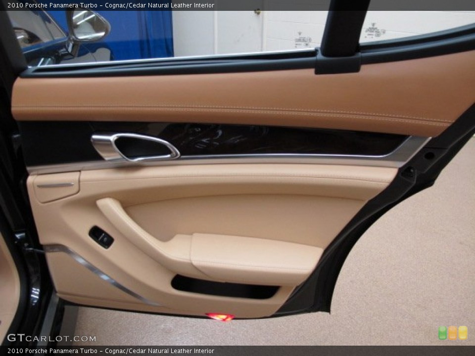 Cognac/Cedar Natural Leather Interior Door Panel for the 2010 Porsche Panamera Turbo #75031427