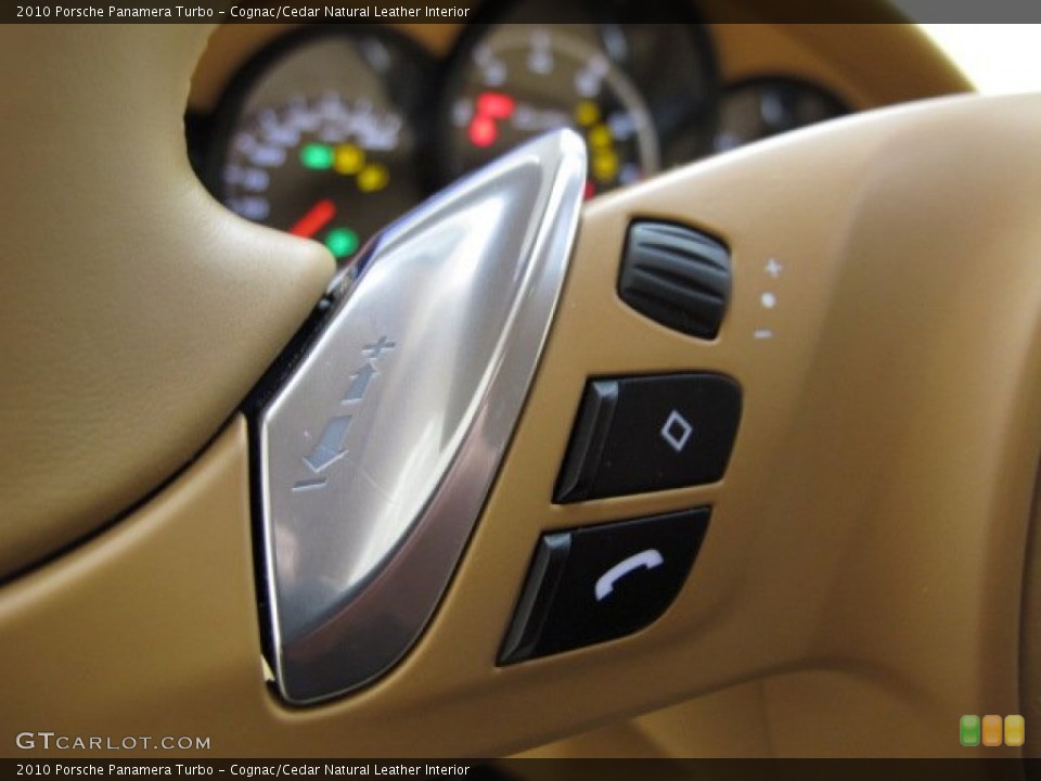 Cognac/Cedar Natural Leather Interior Controls for the 2010 Porsche Panamera Turbo #75031581