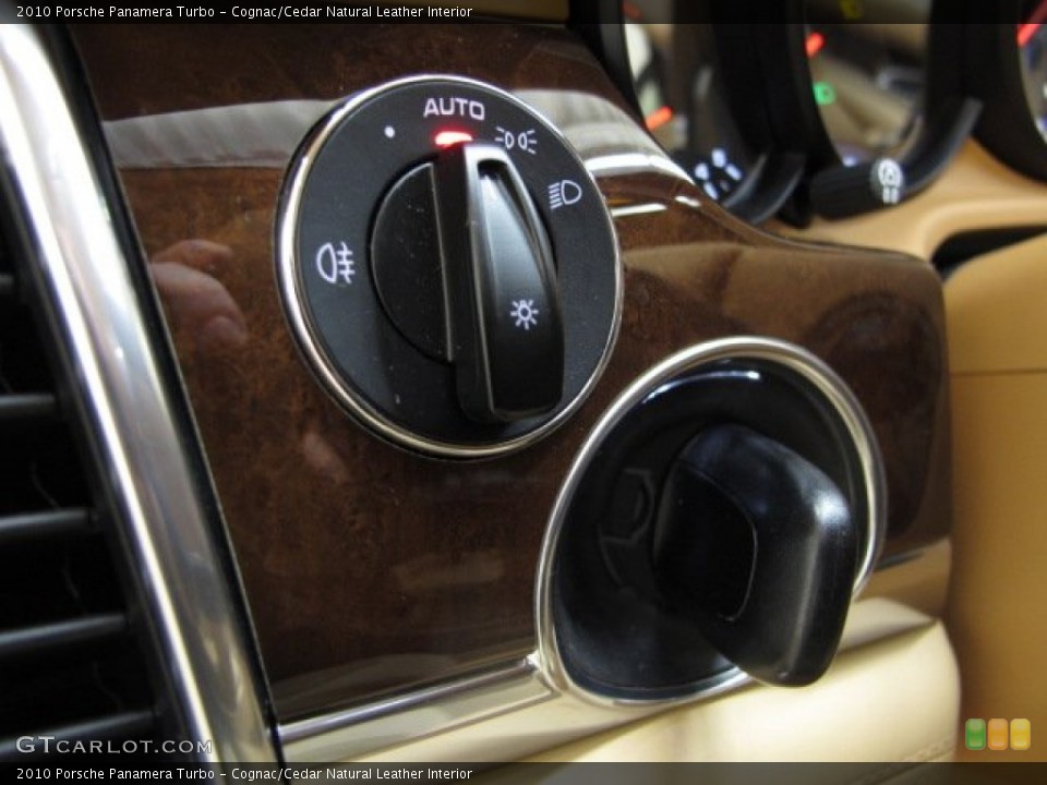 Cognac/Cedar Natural Leather Interior Controls for the 2010 Porsche Panamera Turbo #75031605