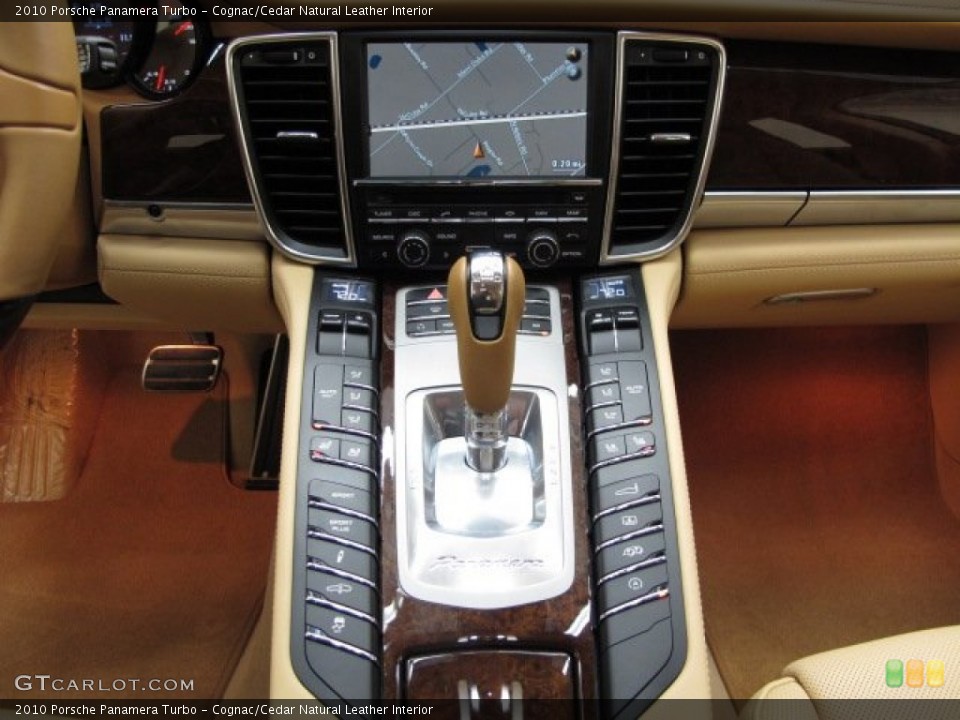 Cognac/Cedar Natural Leather Interior Transmission for the 2010 Porsche Panamera Turbo #75031616