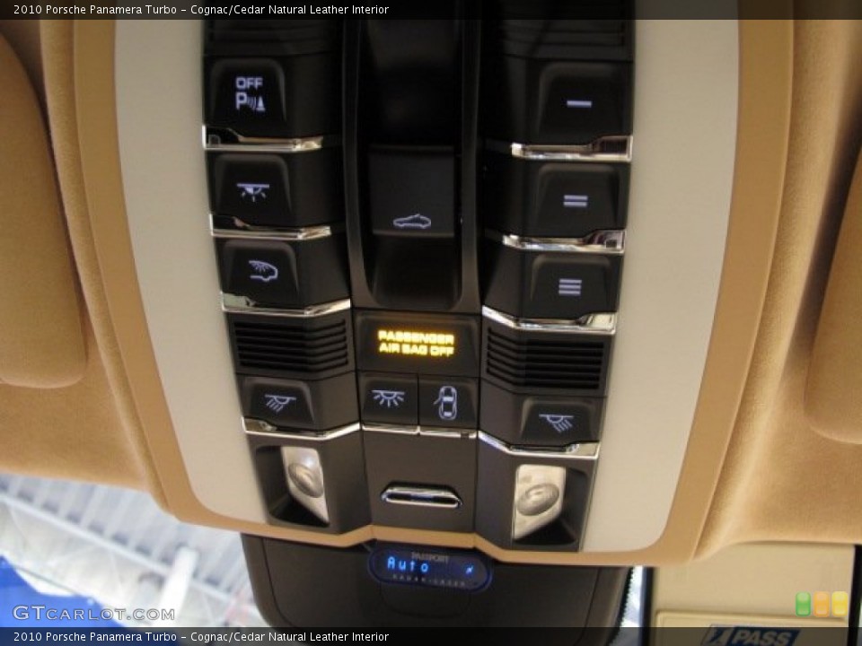 Cognac/Cedar Natural Leather Interior Controls for the 2010 Porsche Panamera Turbo #75031745