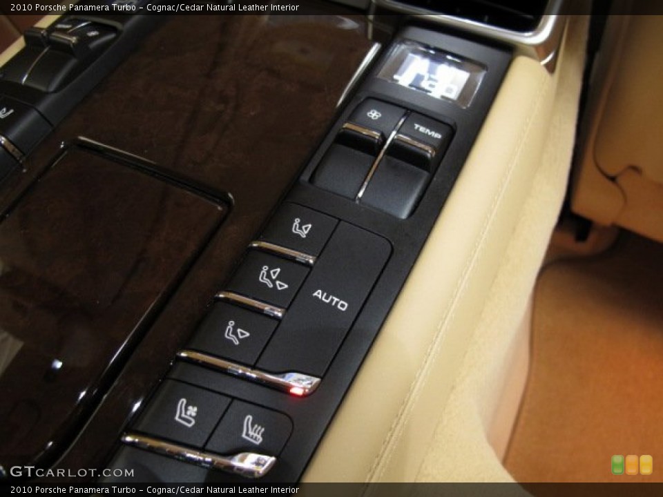 Cognac/Cedar Natural Leather Interior Controls for the 2010 Porsche Panamera Turbo #75031859
