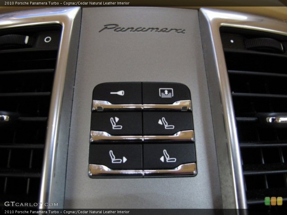 Cognac/Cedar Natural Leather Interior Controls for the 2010 Porsche Panamera Turbo #75031874