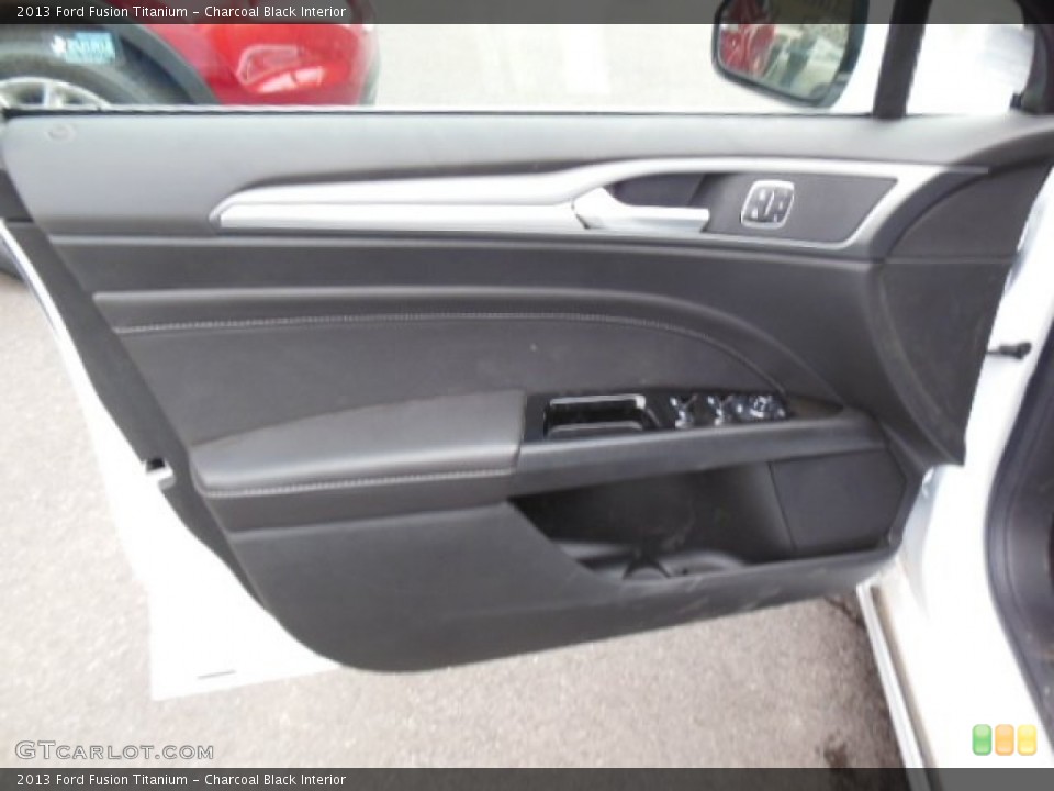 Charcoal Black Interior Door Panel for the 2013 Ford Fusion Titanium #75032855