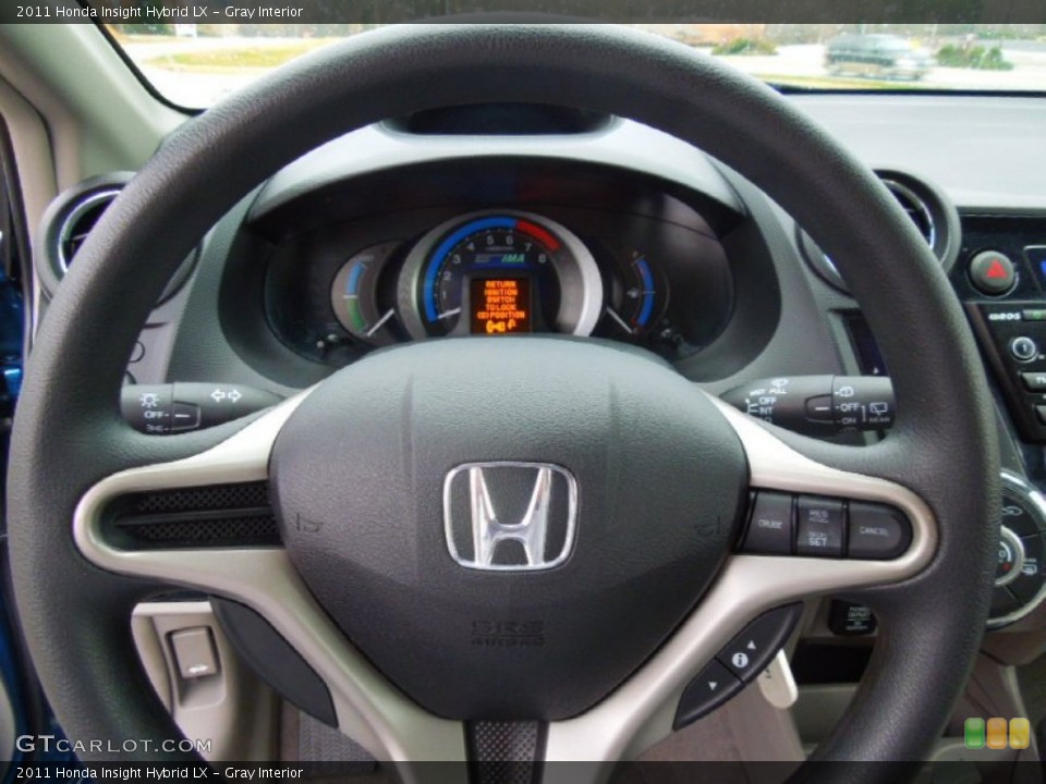 Gray Interior Steering Wheel for the 2011 Honda Insight Hybrid LX #75034553