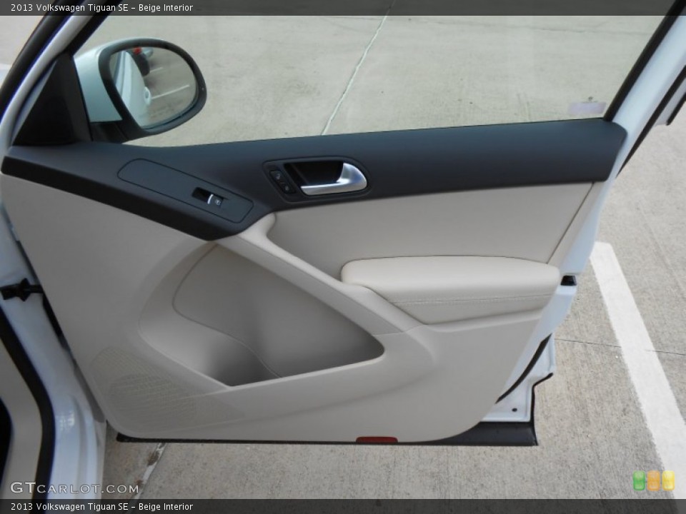 Beige Interior Door Panel for the 2013 Volkswagen Tiguan SE #75034697