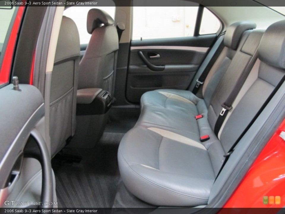 Slate Gray Interior Rear Seat for the 2006 Saab 9-3 Aero Sport Sedan #75034722