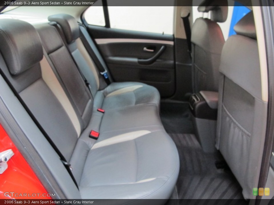 Slate Gray Interior Rear Seat for the 2006 Saab 9-3 Aero Sport Sedan #75034760