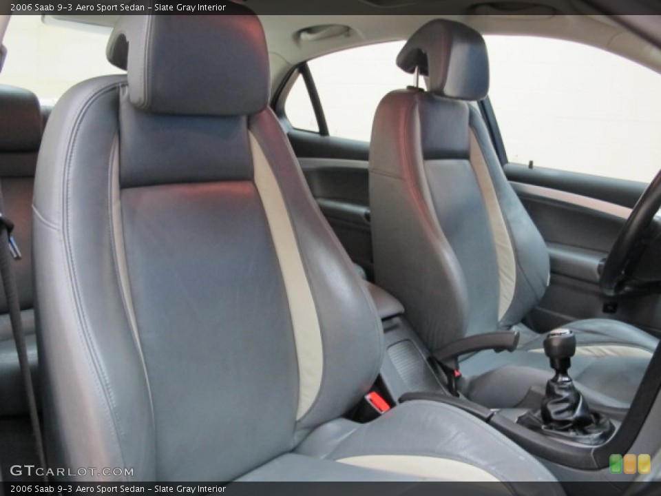 Slate Gray Interior Front Seat for the 2006 Saab 9-3 Aero Sport Sedan #75034820