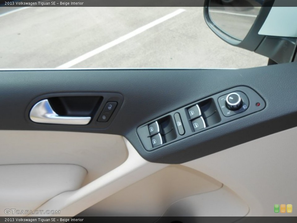 Beige Interior Controls for the 2013 Volkswagen Tiguan SE #75034907