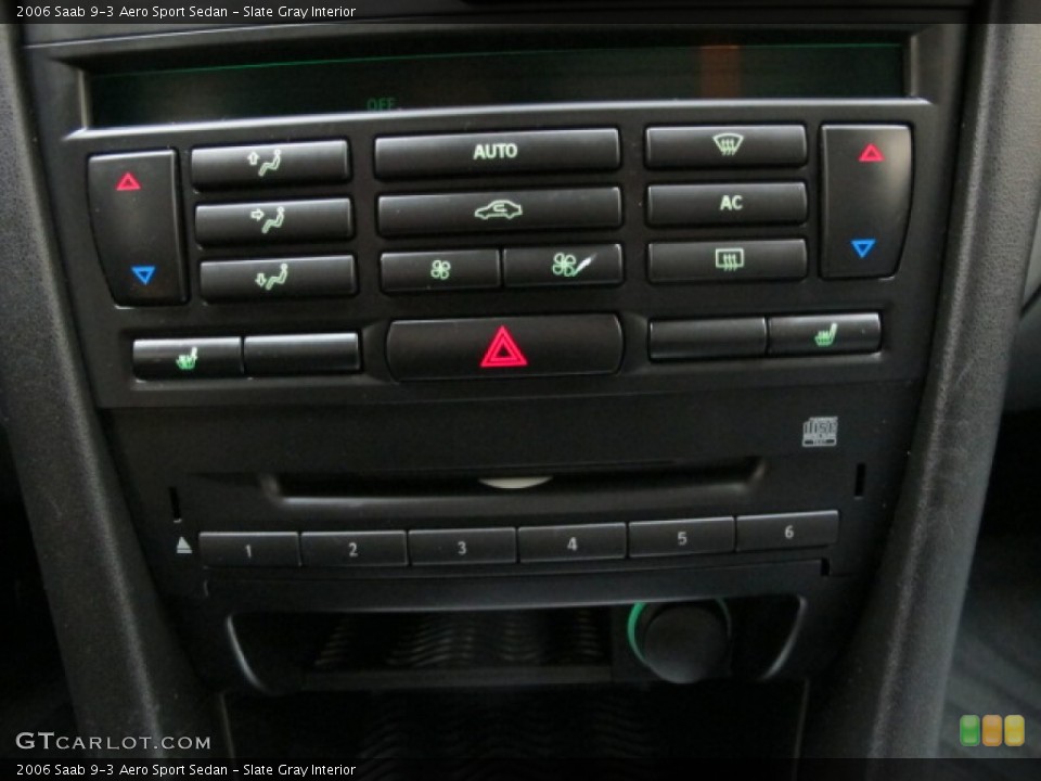 Slate Gray Interior Controls for the 2006 Saab 9-3 Aero Sport Sedan #75034982