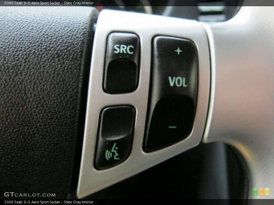 Slate Gray Interior Controls for the 2006 Saab 9-3 Aero Sport Sedan #75035060