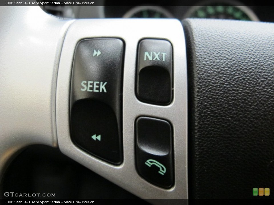 Slate Gray Interior Controls for the 2006 Saab 9-3 Aero Sport Sedan #75035079