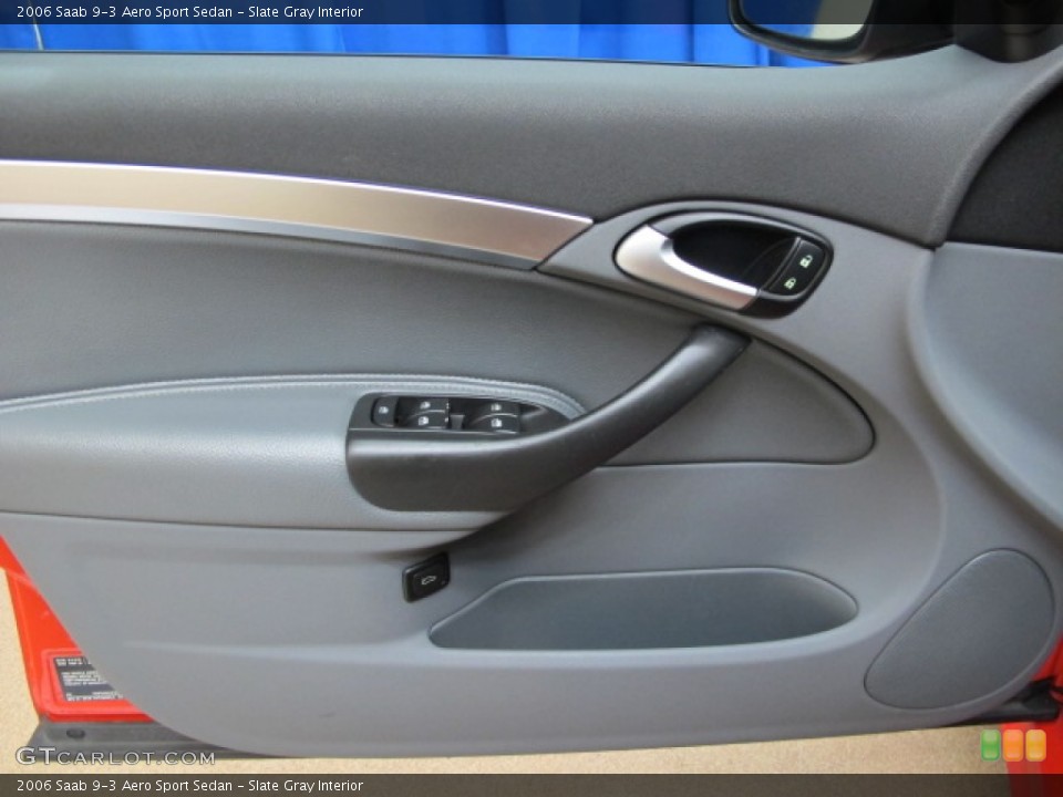 Slate Gray Interior Door Panel for the 2006 Saab 9-3 Aero Sport Sedan #75035141