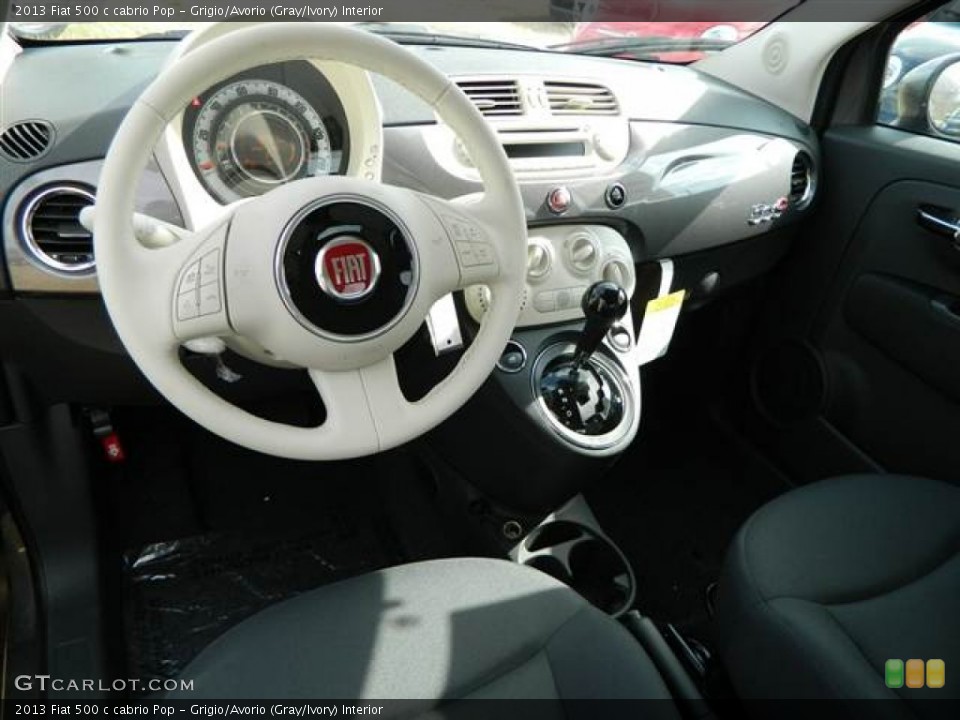 Grigio/Avorio (Gray/Ivory) Interior Dashboard for the 2013 Fiat 500 c cabrio Pop #75040059