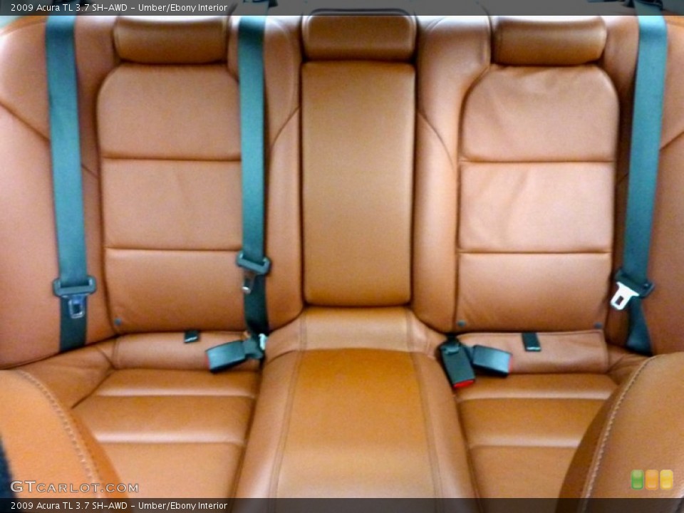 Umber/Ebony Interior Rear Seat for the 2009 Acura TL 3.7 SH-AWD #75041189