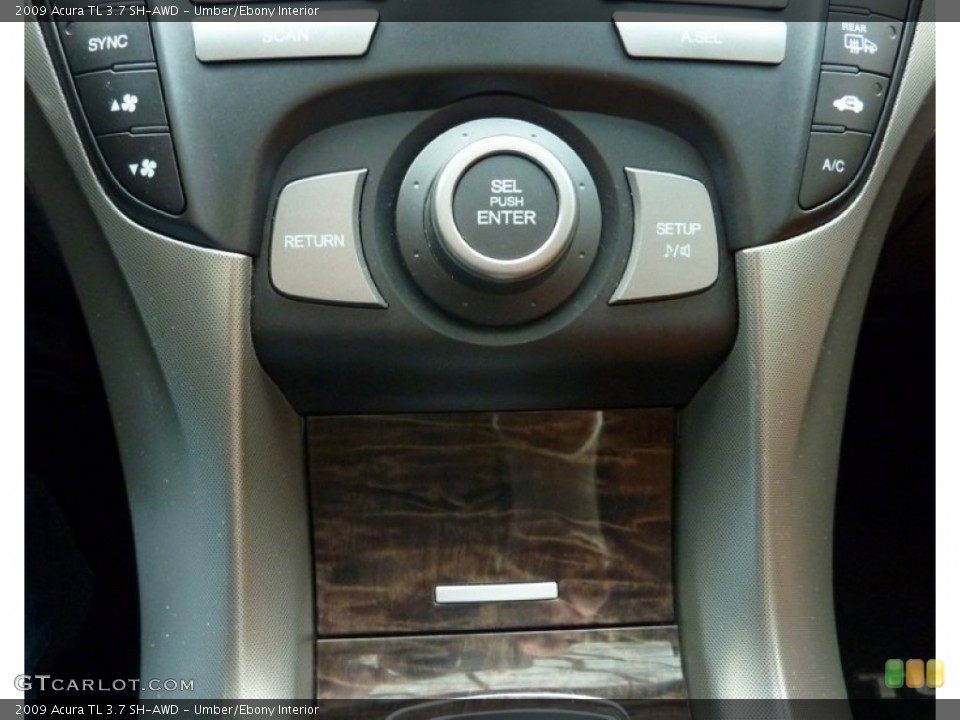 Umber/Ebony Interior Controls for the 2009 Acura TL 3.7 SH-AWD #75041451