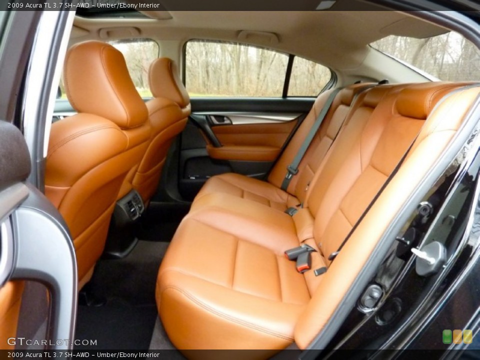 Umber/Ebony Interior Rear Seat for the 2009 Acura TL 3.7 SH-AWD #75041739