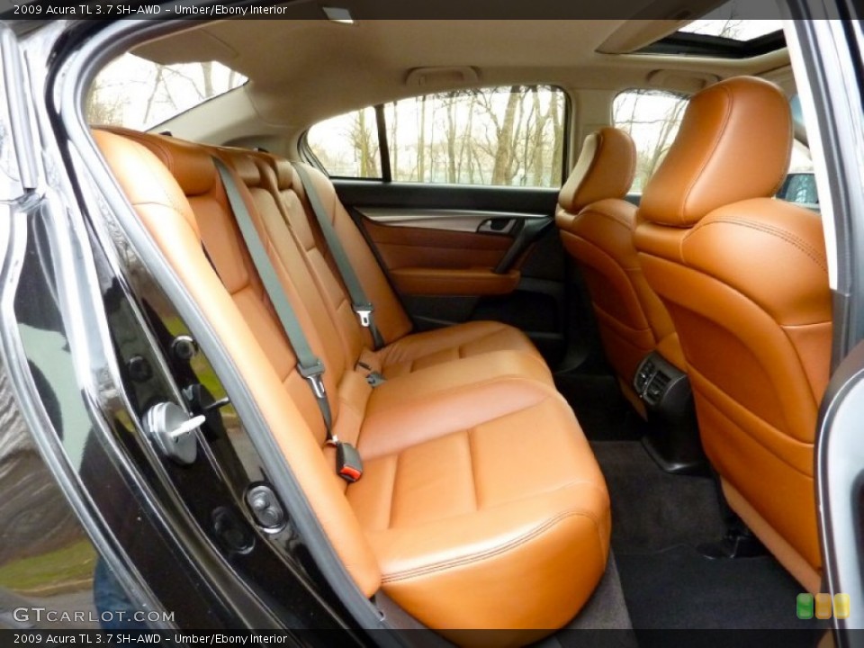 Umber/Ebony Interior Rear Seat for the 2009 Acura TL 3.7 SH-AWD #75041765
