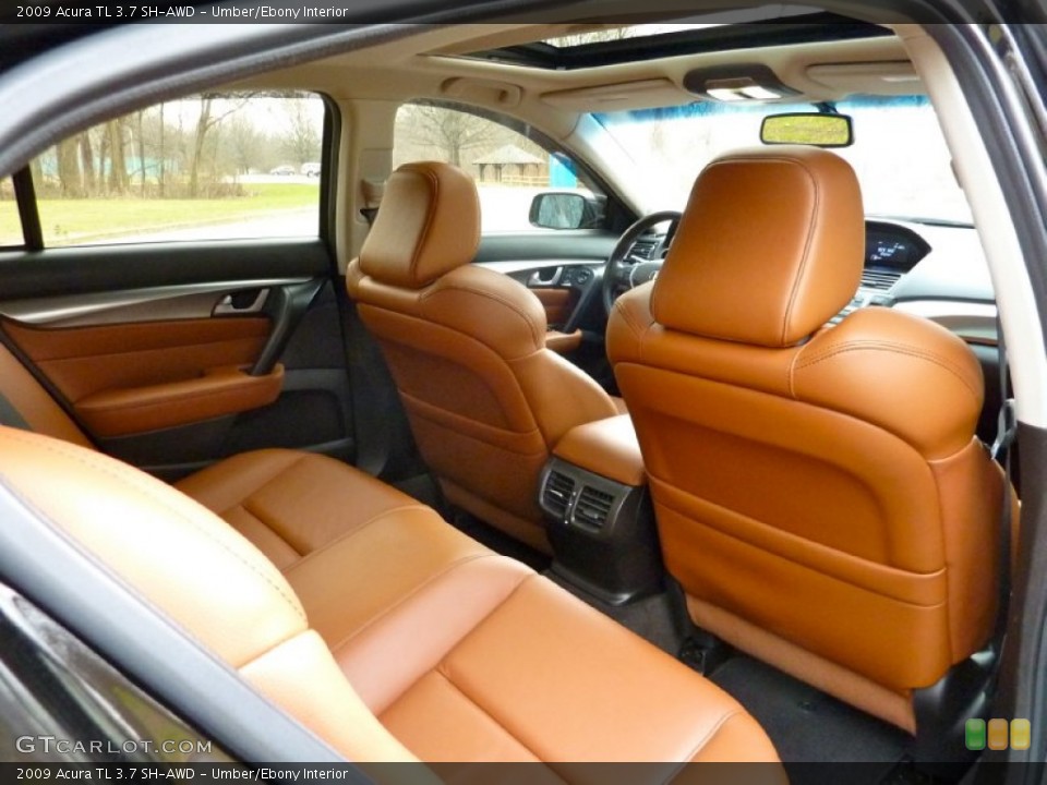 Umber/Ebony Interior Rear Seat for the 2009 Acura TL 3.7 SH-AWD #75041782