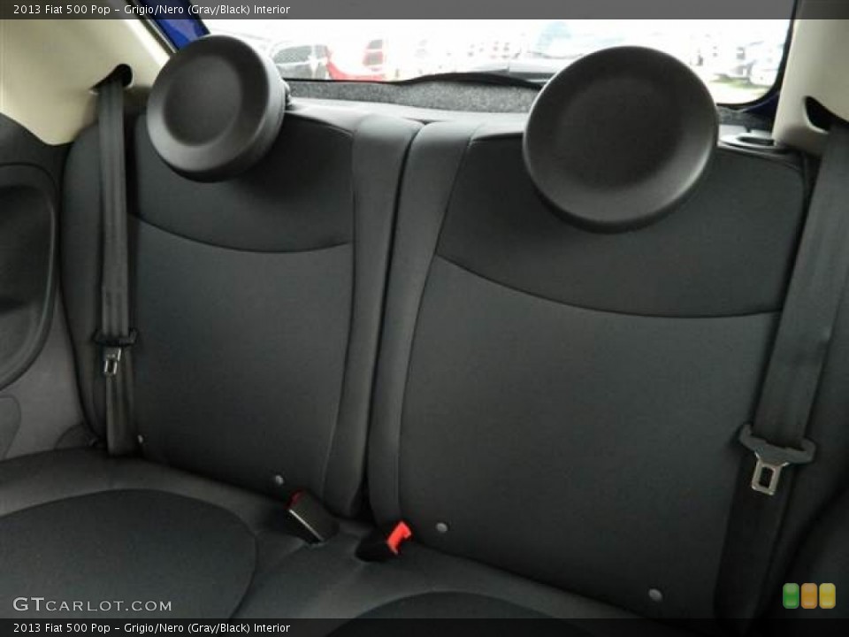 Grigio/Nero (Gray/Black) Interior Rear Seat for the 2013 Fiat 500 Pop #75043600